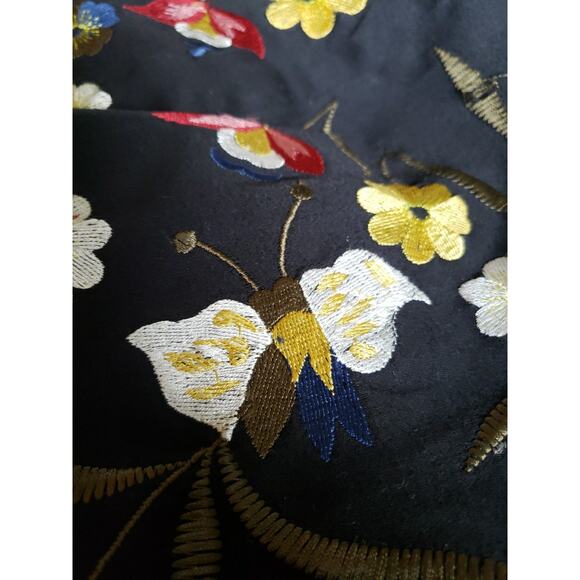 Alice + Olivia Embroidered Dress Floral Birds Flowers Butterfly Sz 2 (V5 - Picture 6 of 10